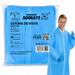 Cotona de Visita Desechable Color Azul con Velcro – Embalaje 100 Unidades - Miniatura 1