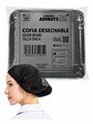Cofia Desechable de Color Negro – Embalaje 1.000 Unidades (10 Paquetes x 100 Unidades) - Miniatura 6