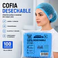 Cofia Desechable Color Azul – Embalaje 1.000 Unidades (10 Paquetes x 100 Unidades) - Miniatura 1