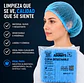 Cofia Desechable Color Azul – Embalaje 1.000 Unidades (10 Paquetes x 100 Unidades) - Miniatura 3