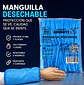 Manguilla Desechable Color Azul – Embalaje 1.000 Unidades (10 Paquetes x 100 Unidades) - Miniatura 4