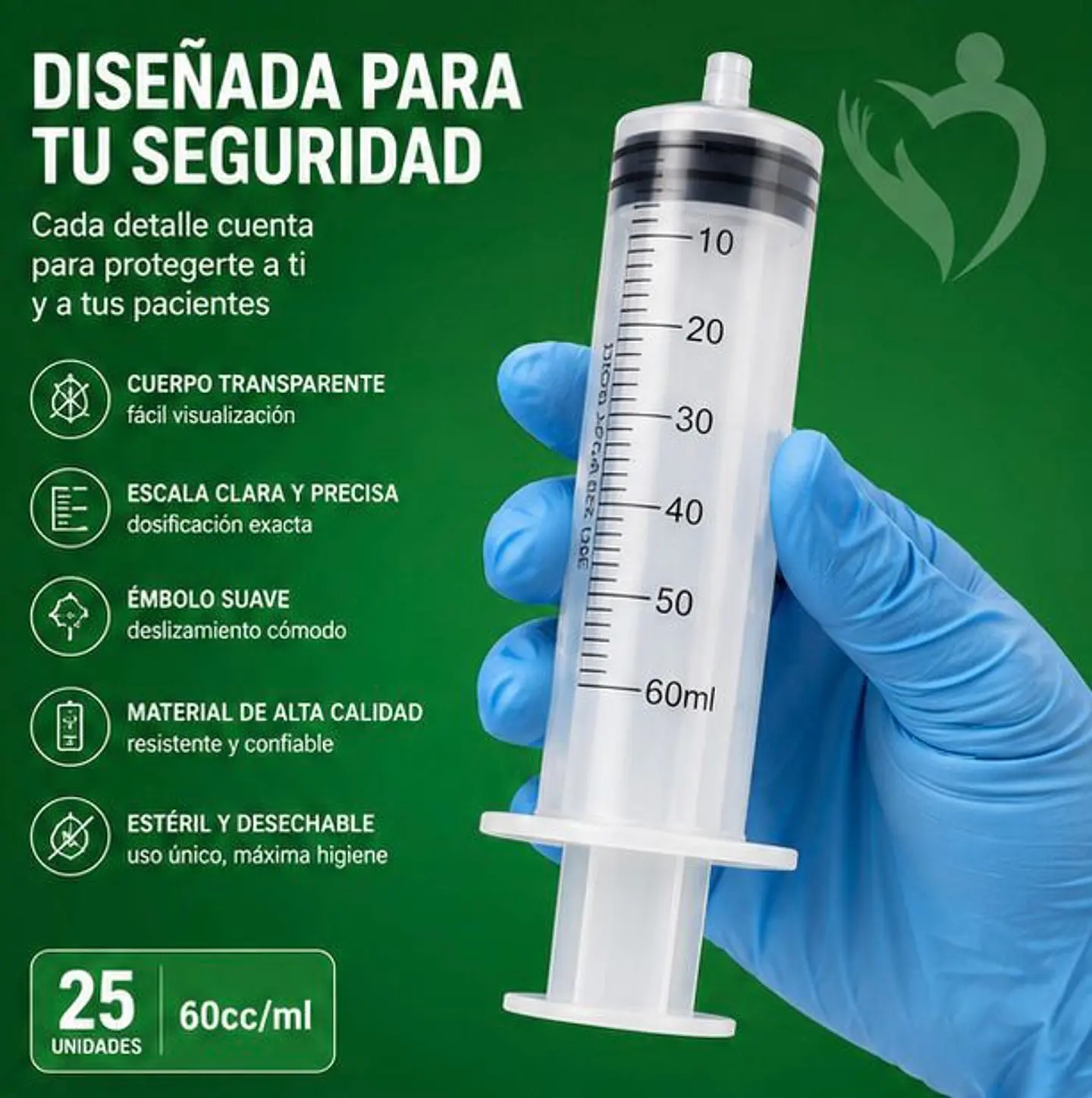 Jeringa 60ml Cateter Sin Aguja Jumala - Embalaje 400 Unidades (16 Paquetes x 25 Unidades) 4