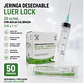 Jeringa 20ml Luer Lock 21G x 1½ Jumala – Embalaje 800 Unidades (16 Paquetes x 50 Unidades) - Miniatura 1