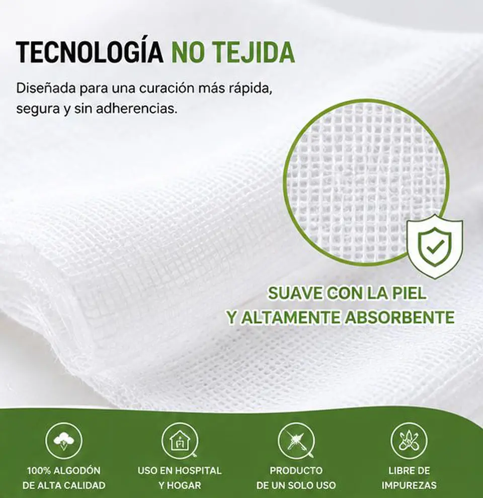 Apósito De Gasa Estéril 10x20 No Tejida Jumala – Embalaje 360 Unidades (36 Paquetes x 10 Sobres) 2