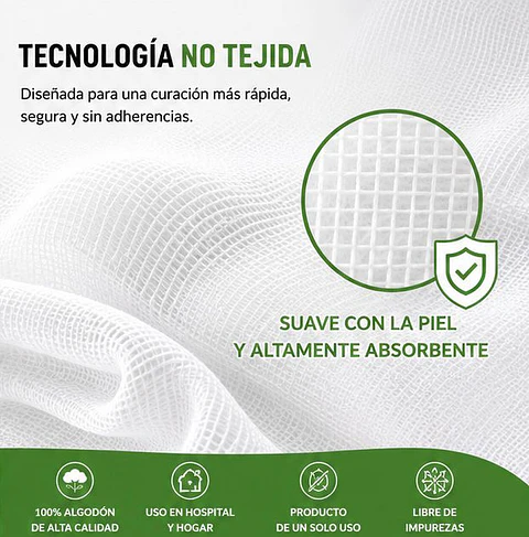 Apósito De Gasa Estéril 20x25 No Tejida Jumala – Embalaje 160 Unidades (16 Paquetes x 10 Sobres)