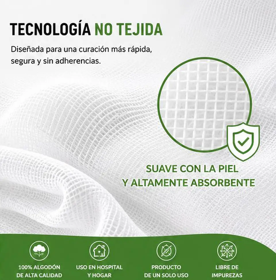 Apósito De Gasa Estéril 20x25 No Tejida Jumala – Embalaje 160 Unidades (16 Paquetes x 10 Sobres) 2