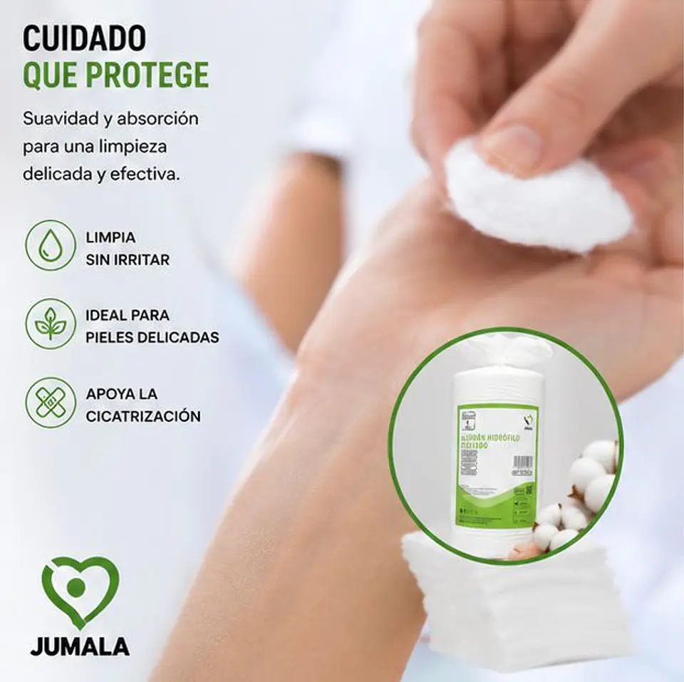 Algodón Hidrófilo 1kg Prensado Jumala – Embalaje 20 Unidades  3