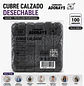 Cubre Calzado Desechable Color Negro Con Antideslizante – Embalaje 1.000 Unidades (10 Paquetes x 100 Unidades) - Miniatura 1