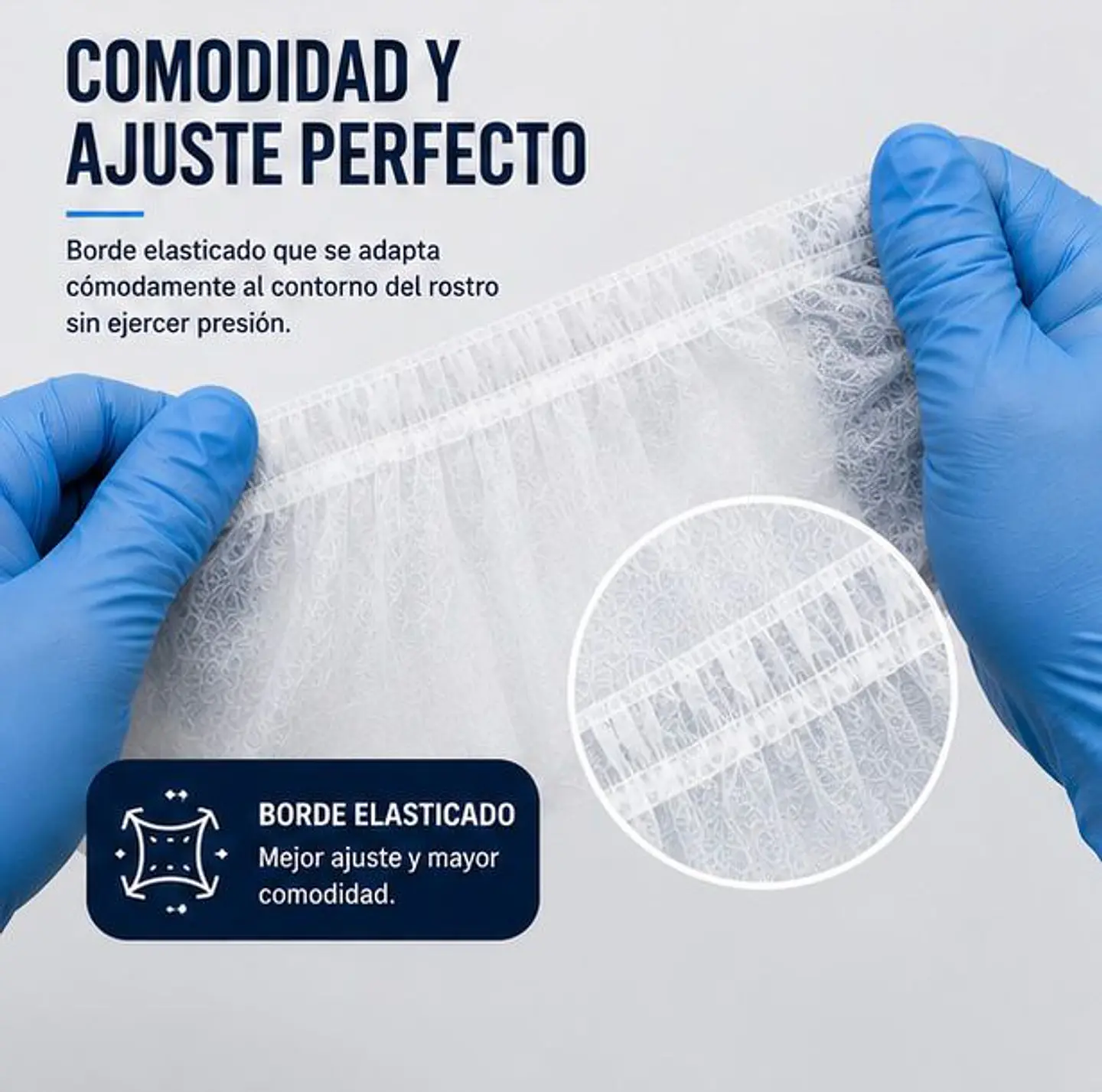 Esclavina Balaclava Desechable Color Blanca – Embalaje 1.000 Unidades (10 Paquetes x 100 Unidades) 4