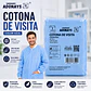 Cotona de Visita Desechable Color Azul con Velcro – Embalaje 100 Unidades - Miniatura 1