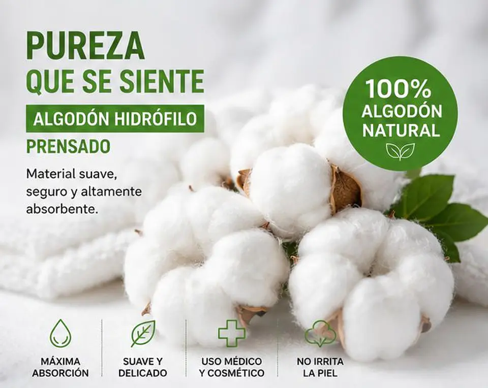Tórulas de Algodón Premium 0,5 g Jumala – Embalaje 20.000 Unidades (200 Paquetes x 100 Unidades) 2