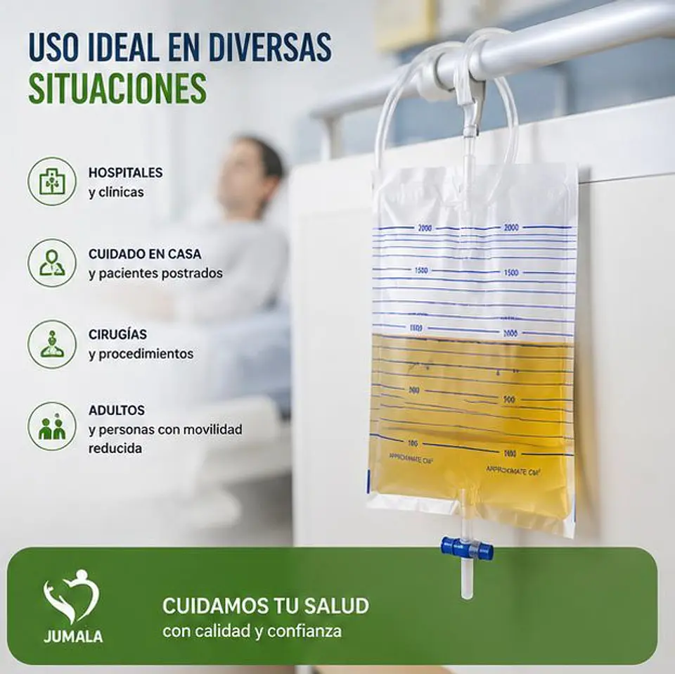 Bolsa para Recolección de Orina Adulto 2 Litros Jumala – Embalaje 250 Unidades 4