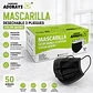 Mascarilla Desechable 3 Pliegues Color Negro – Embalaje 2.000 Unidades (40 Cajas x 50 Unidades) - Miniatura 1