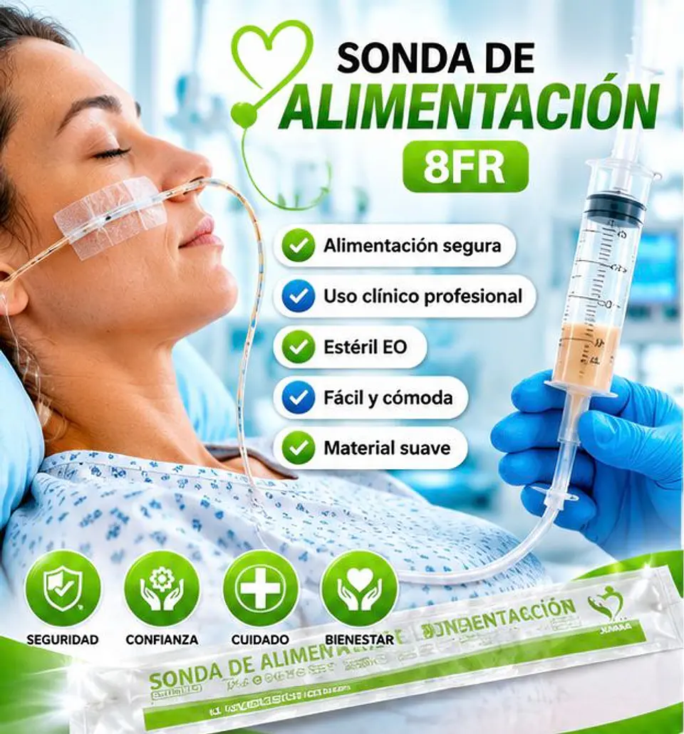 Sonda de Alimentación Estéril 8 FR Jumala – Embalaje 600 Unidades (6 Cajas x 100 Unidades) 2