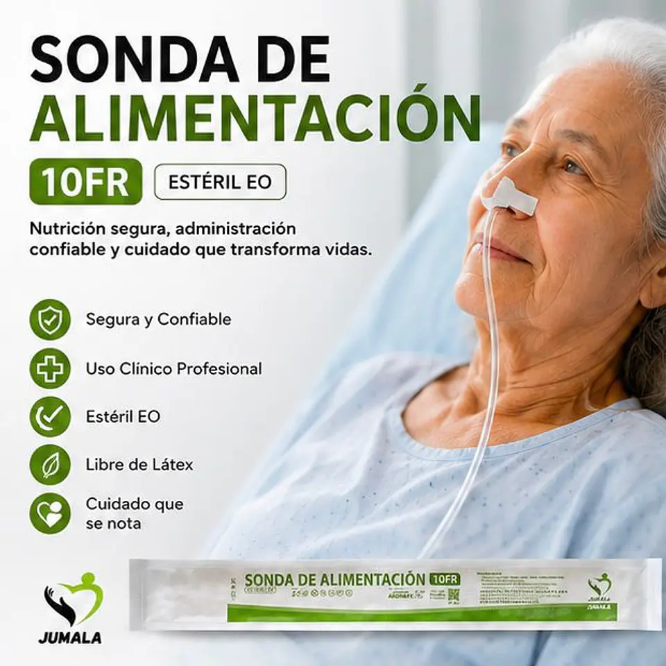 Sonda de Alimentación Estéril 10 FR Jumala – Embalaje 600 Unidades (6 Cajas x 100 Unidades) 2