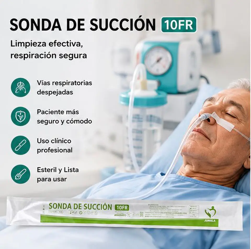 Sonda de Succión Estéril 10 FR Jumala – Embalaje 600 Unidades (6 Cajas x 100 Unidades) 2
