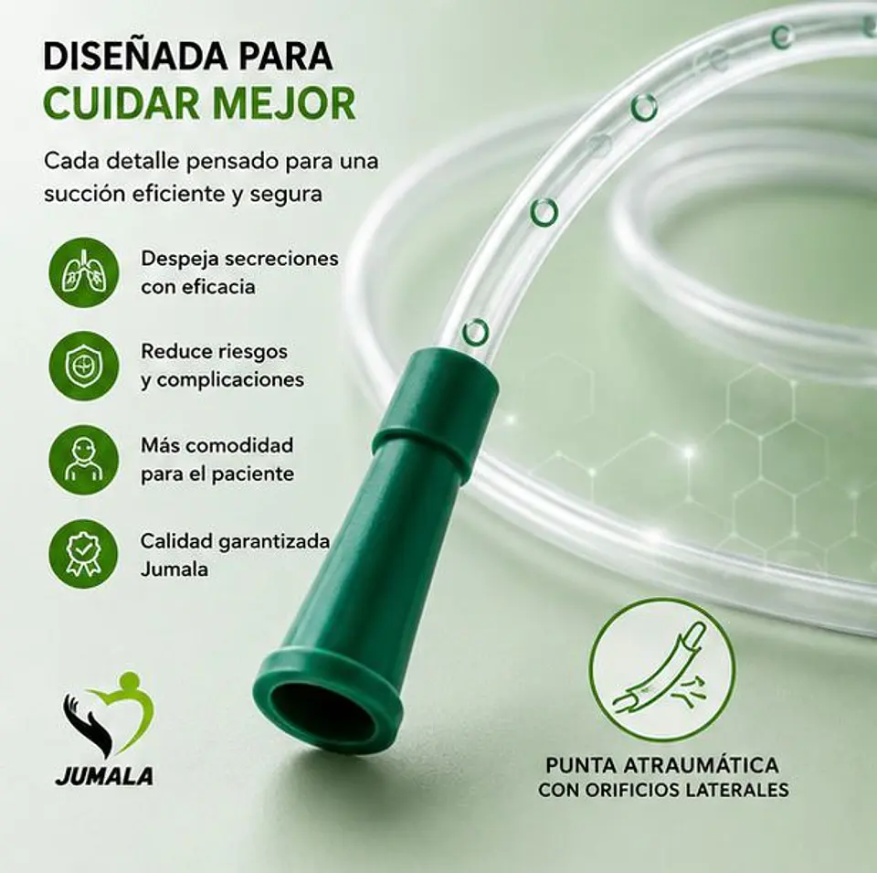 Sonda de Succión Estéril 16 FR Jumala – Embalaje 600 Unidades (6 Cajas x 100 Unidades) 3