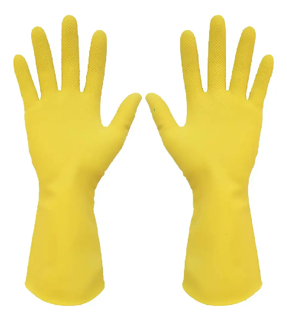 Guantes Látex Amarillo Limpieza – Embalaje 288 Unidades (144 Paquetes x Par) 5