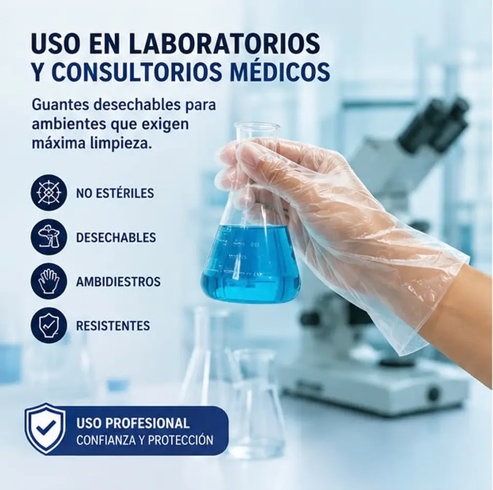 Guantes Desechables Multiusos Polietileno – Embalaje 10.000 Unidades (100 Paquetes x 100 Unidades) 2