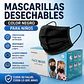 Mascarilla Desechable Para Niños 3 Pliegues Color Negro – Embalaje 2.000 Unidades (40 Cajas x 50 Unidades) - Miniatura 1
