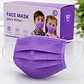 Mascarilla Desechable Para Niños 3 Pliegues Color Morado – Embalaje 2.000 Unidades (40 Cajas x 50 Unidades) - Miniatura 3