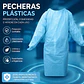 Pechera Plástica Desechable Azul – Embalaje 200 Unidades - Miniatura 1