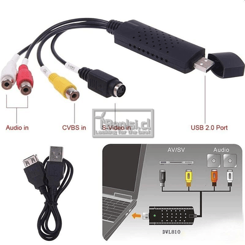 CAPTURADORA USB - AUDIO / VIDEO - RCA