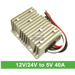 INVERSOR / CONVERTIDOR DC-DC 12V/24V A 5V 40A 200W 