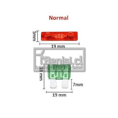 PACK 3 PORTA FUSIBLES ACU M 12V 30A - NORMAL 19MM