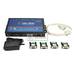 CONVERTIDOR 4 PUERTOS SERIALES RS232 RS485 A ETHERNET