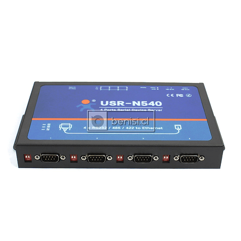 CONVERTIDOR 4 PUERTOS SERIALES RS232 RS485 A ETHERNET