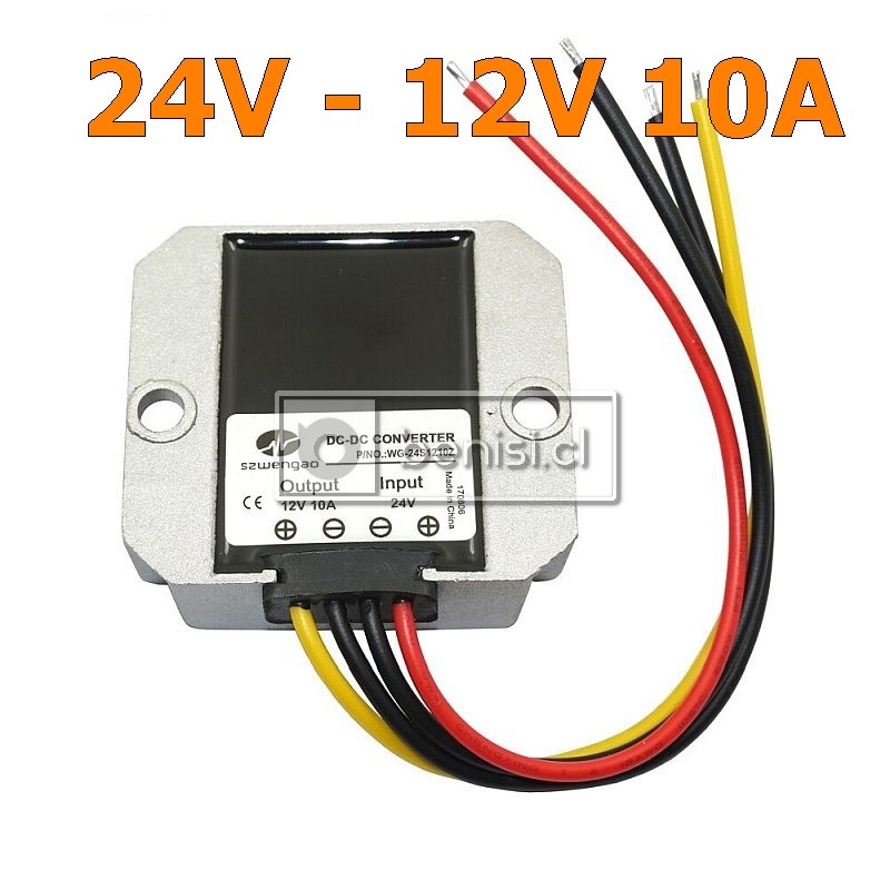INVERSOR / CONVERTIDOR DC-DC 24V A 12V 10A 120W