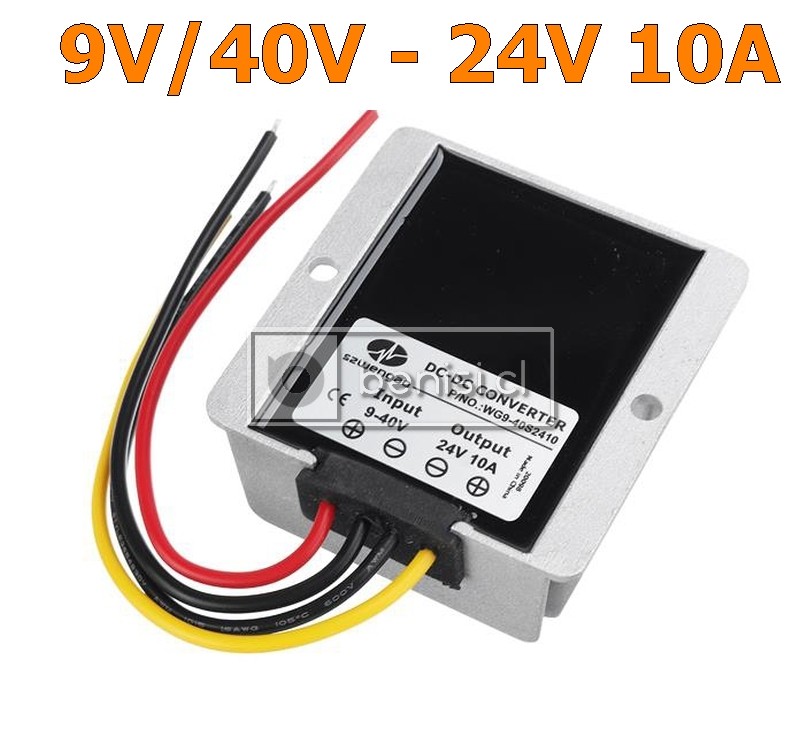 Convertisseur de tension de 12V à 24V, 10A, 240W, IP68