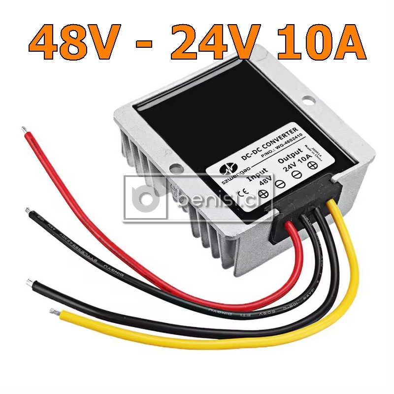 INVERSOR / CONVERTIDOR DC-DC 48V A 24V 10A 240W