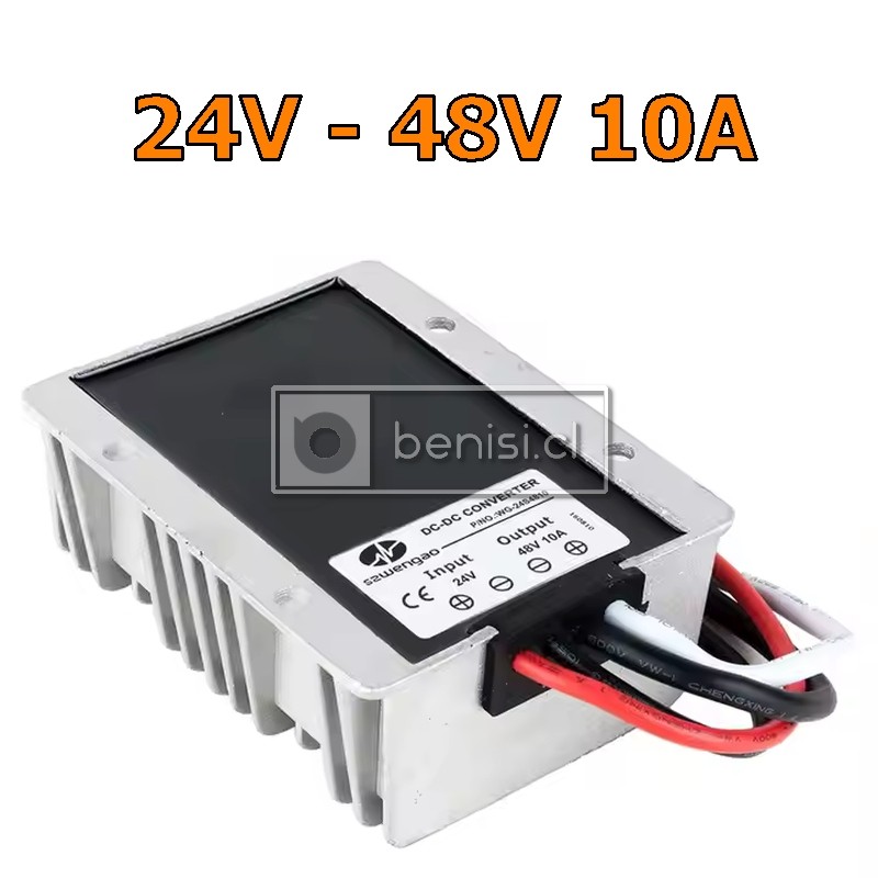INVERSOR / CONVERTIDOR DC-DC 24V A 48V 10A 480W