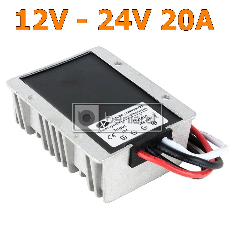 INVERSOR / CONVERTIDOR DC-DC 12V A 24V 20A 480W