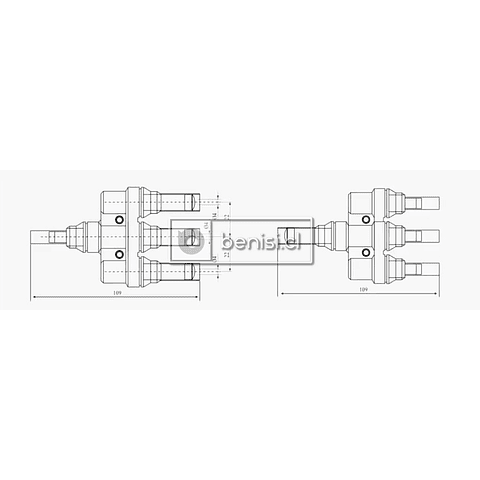 PACK 3 CONECTORES MC4 TRIPLE - TIPO 3