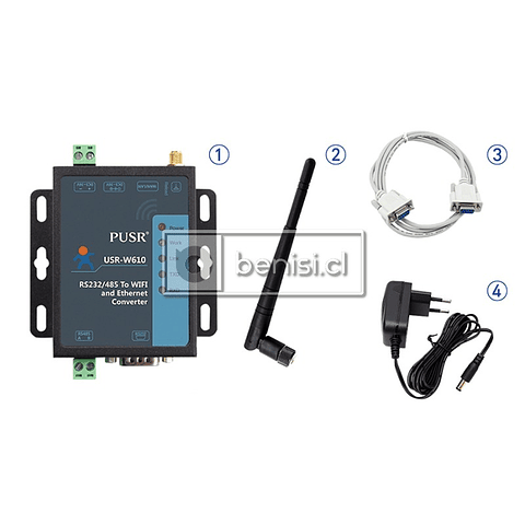 CONVERTIDOR SERIAL RS232 RS485 A WIFI / ETHERNET