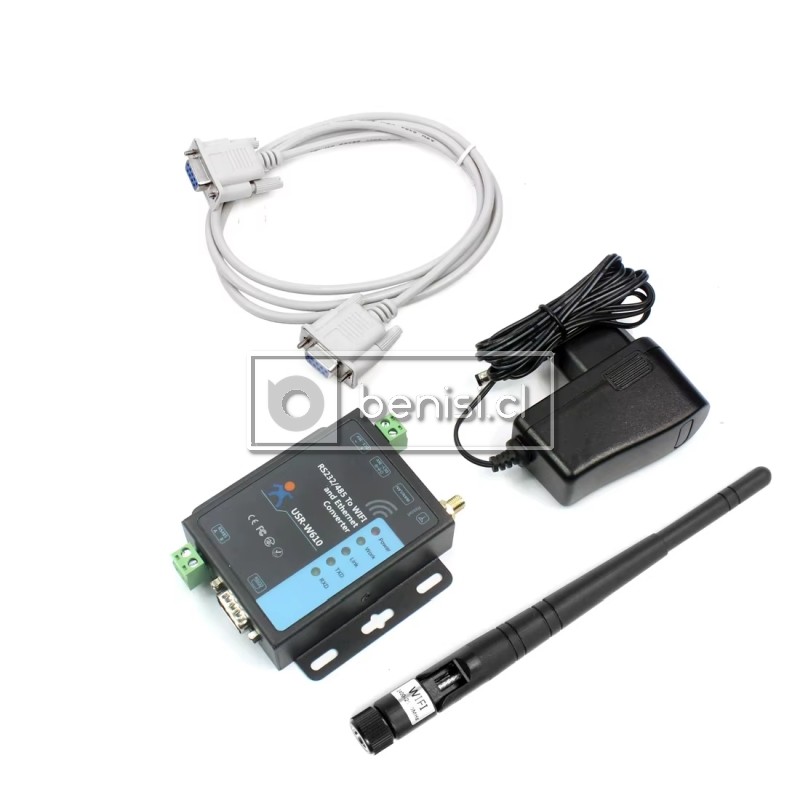 Convertidor Industrial USR-TCP232-410S RS232 RS485 a Ethernet