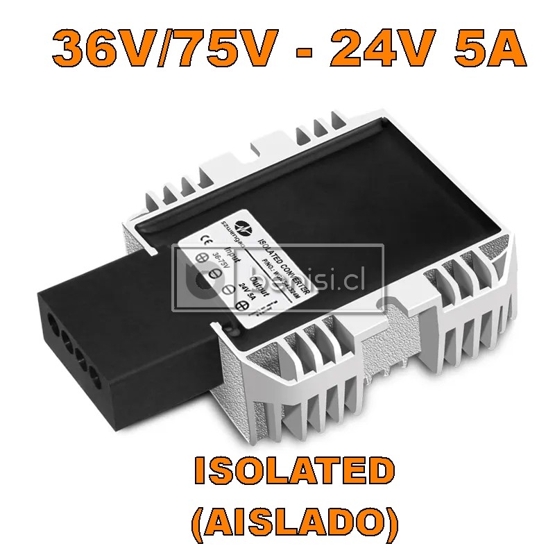 Convertidor Estabilizador DC-DC 9-36V a 24V 5A 120W