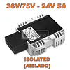 CONVERSOR AISLADO DC-DC 36V/75V A 24V 5A 120W