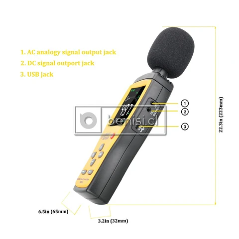 SONOMETRO DIGITAL SMART SENSOR AS844+