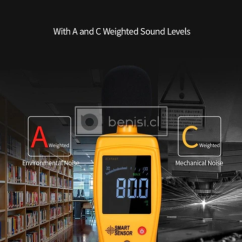 SONOMETRO DIGITAL SMART SENSOR AS844+