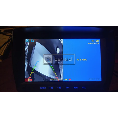 KIT MONITOR DUAL 7P DVR 64GB Y CAMARAS 18LED AHD 1080P