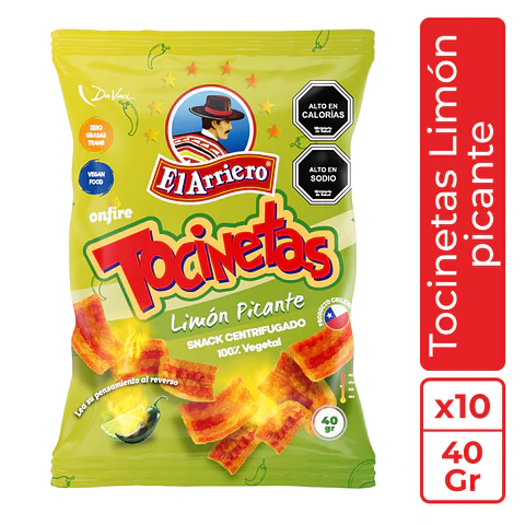Tocineta Limón Picante 40 gr