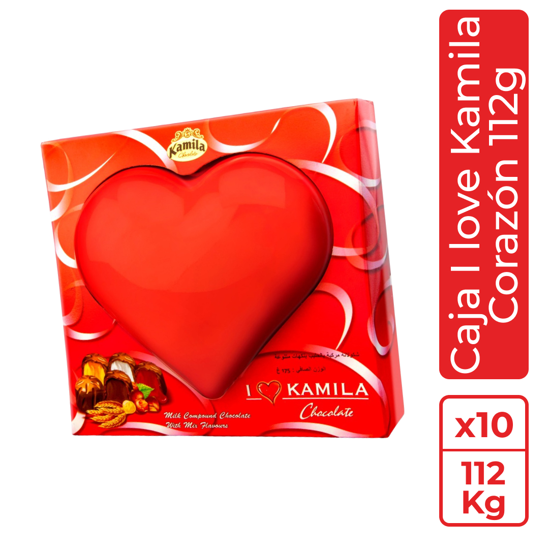 Caja I Love Kamila corazón 112g 1