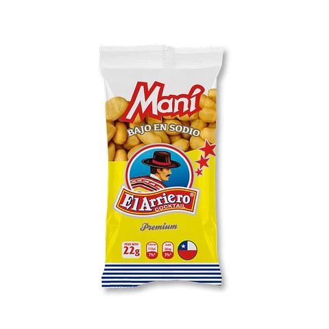 Maní salado 22gr El Arriero