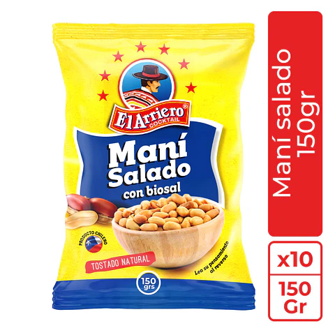 Maní salado 150gr El Arriero