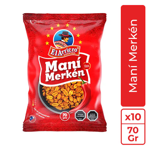 Maní Merken 70gr El Arriero
