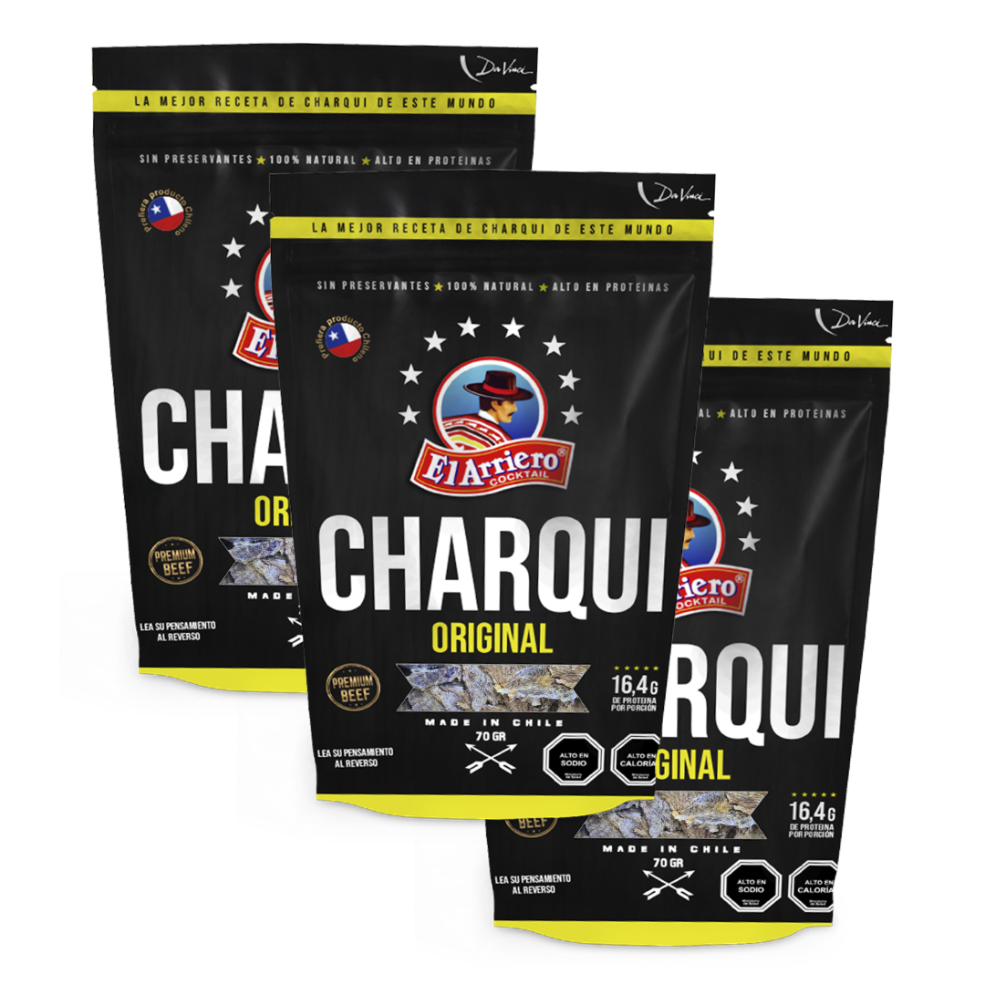 Pack Charqui Premium original de equino 70g 2